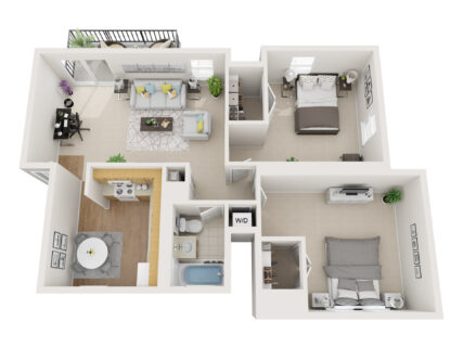 2 Bed / 1 Bath / 813 sq ft / Availability: Please Call / Deposit: $300 / Rent: $850